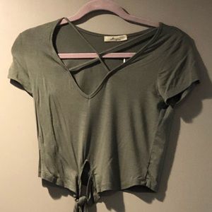 Crop top Olive Green